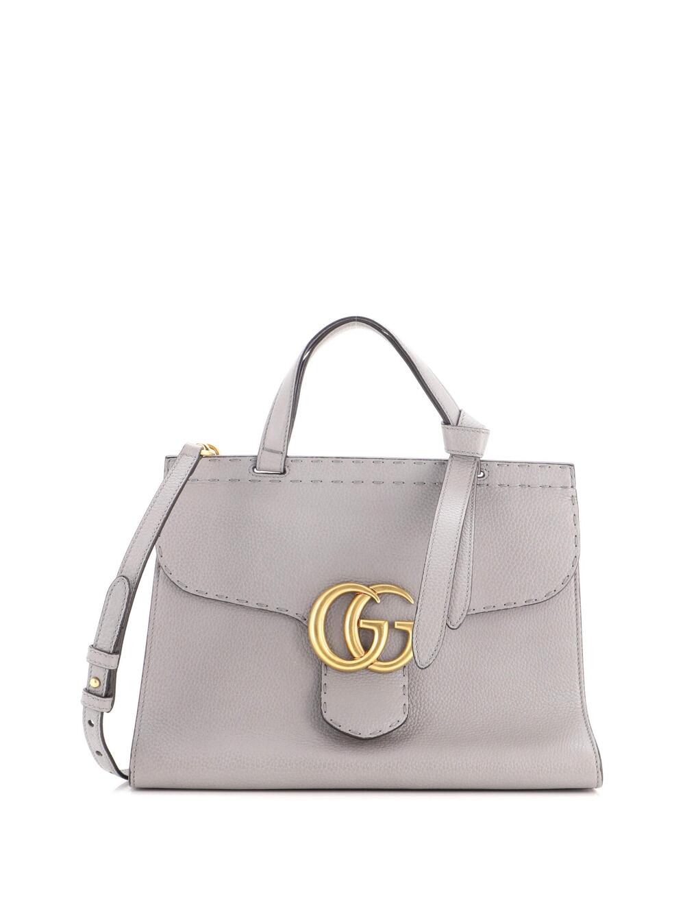 Gucci Gg Marmont Top Handle Bag Leather #347580G16B